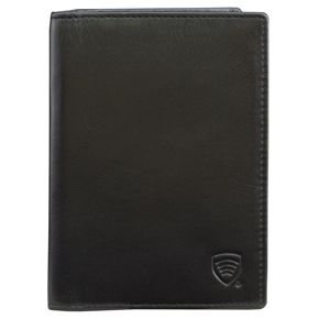 Skórzany portfel RFID na dokumenty oraz dowód rejestracyjny (czarny)