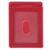Skórzane etui na karty zbliżeniowe RFID (Czerwone)