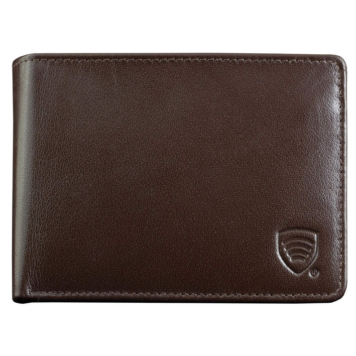 Portfel chroniący karty zbliżeniowe RFID - ELEGANCE (Brązowy)