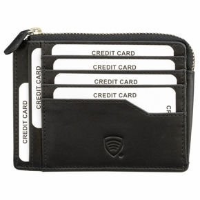 Portfel RFID zamykany na zamek na karty i dowód rejestracyjny (Czarny)