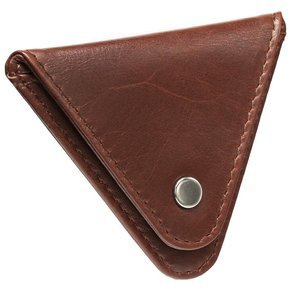 Bilonówka - skórzany portfel na bilon (brąz)